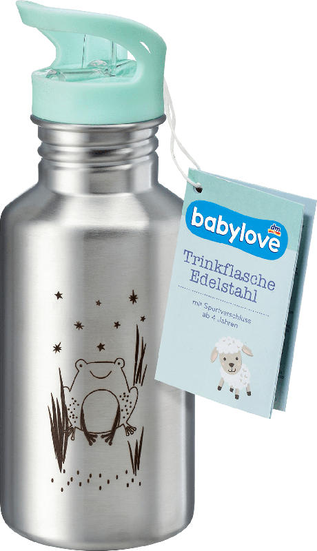 babylove Trinkflasche aus Edelstahl sortiert