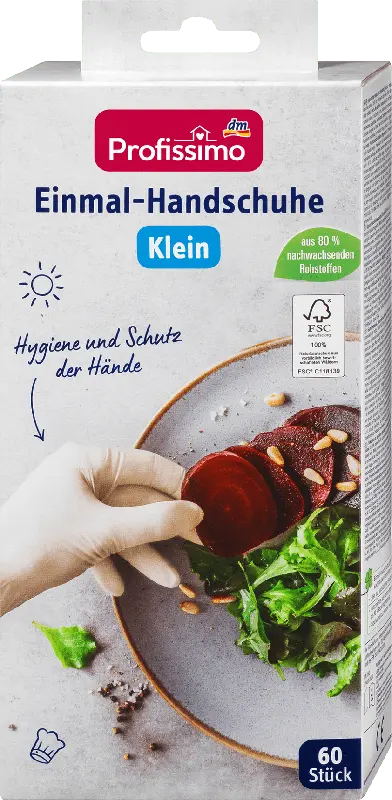 Profissimo Einmal-Handschuhe Klein weiß (30 Paar)