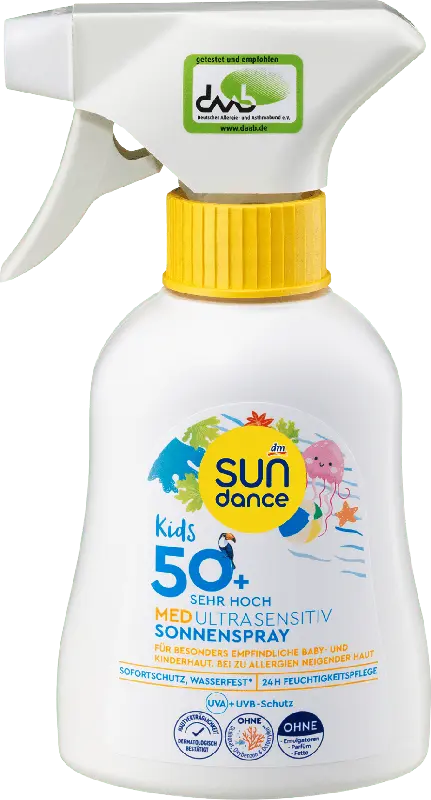 SUNDANCE Sonnenspray Kids MED Ultra Sensitiv LSF 50+