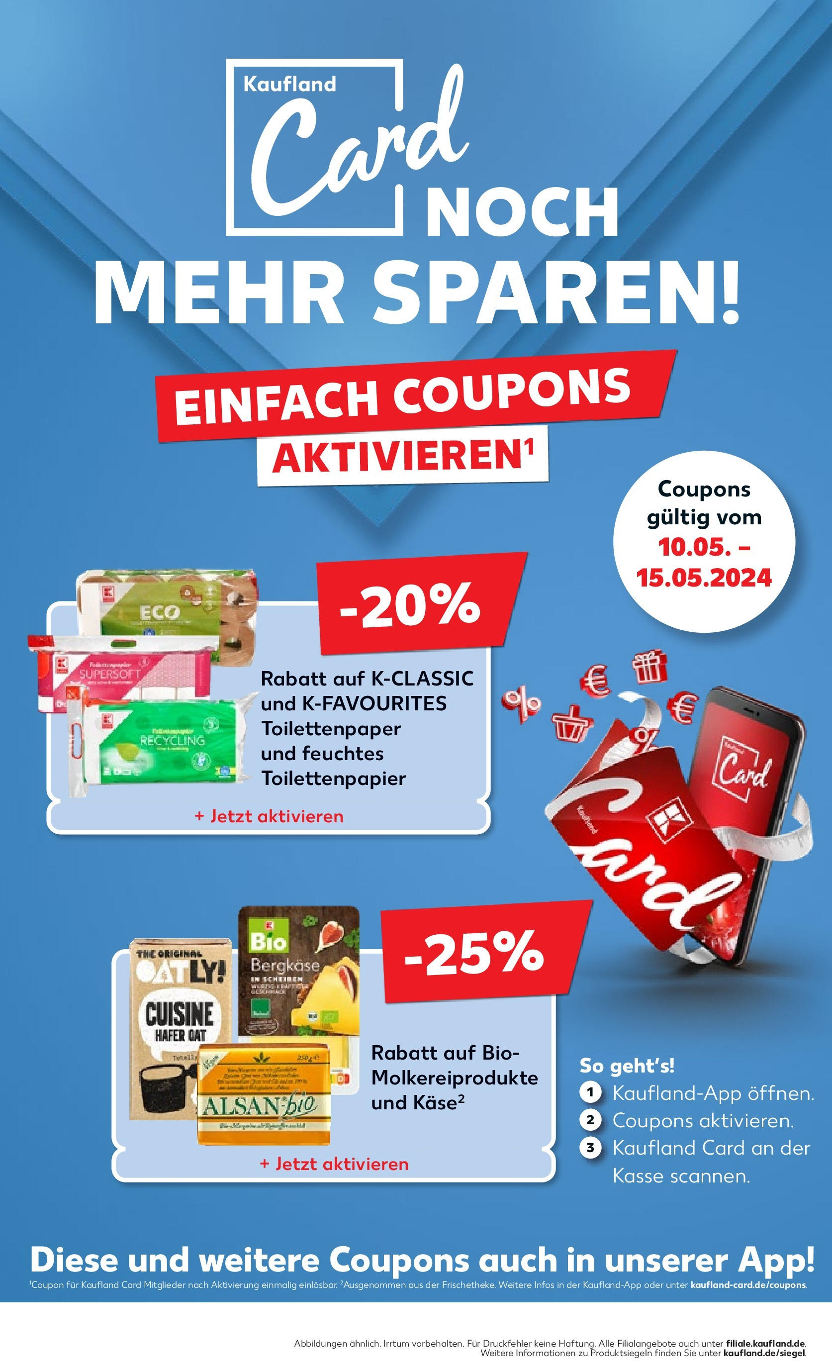 Kaufland - Rheinland-Pfalz (ab 10.05.2024) » Angebote Online zum Blättern | Seite: 50 | Produkte: Toilettenpapier