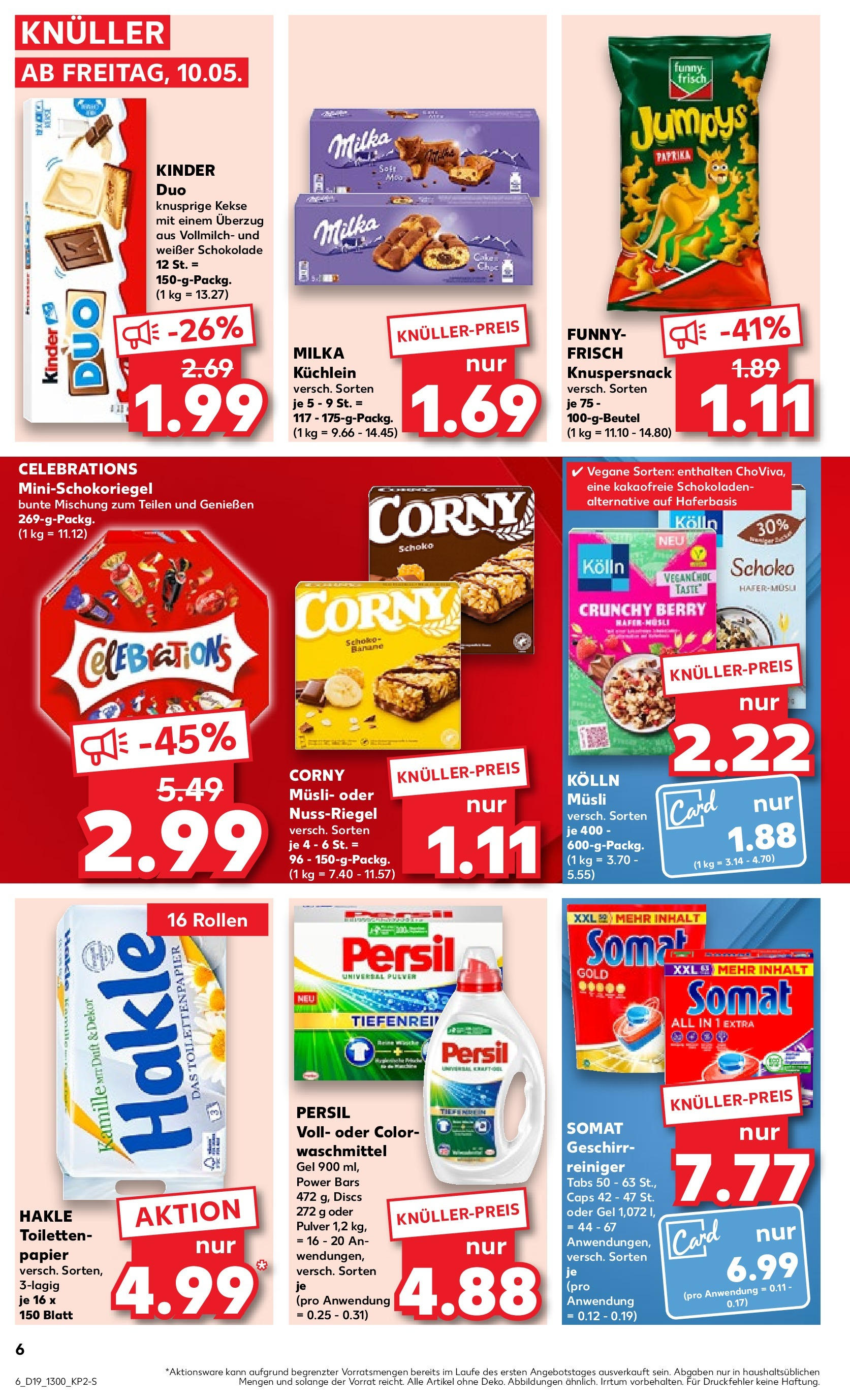 Kaufland - Nordrhein - Westfalen (ab 10.05.2024) » Angebote Online zum Blättern | Seite: 6 | Produkte: Schokolade, Duft, Waschmittel, Kekse