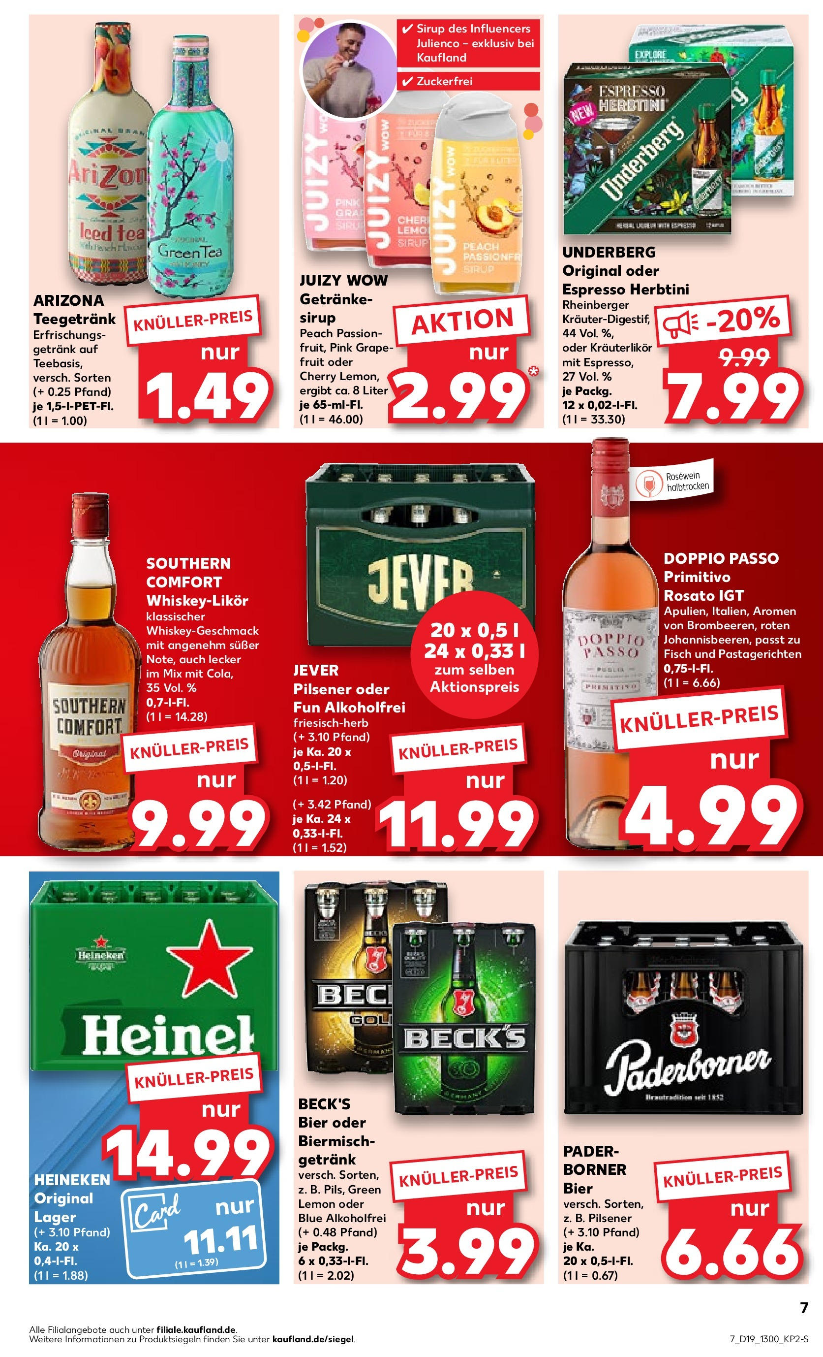 Kaufland - Nordrhein - Westfalen (ab 10.05.2024) » Angebote Online zum Blättern | Seite: 7 | Produkte: Bier, Rosewein, Sirup, Fisch