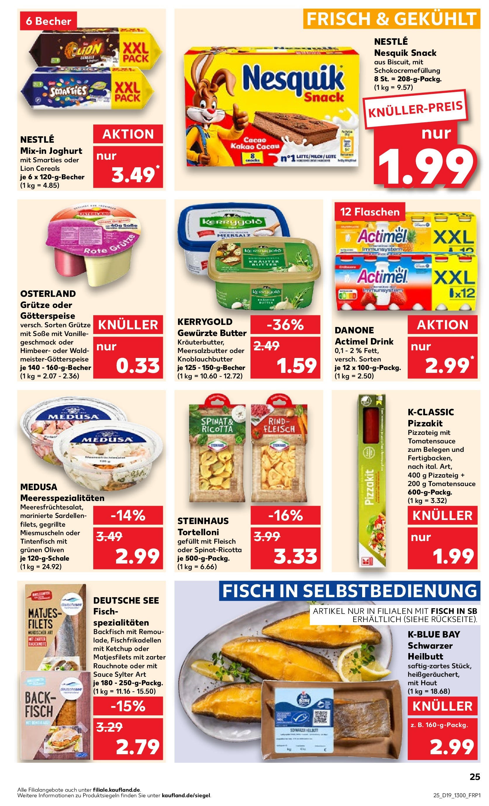 Kaufland - Nordrhein - Westfalen (ab 10.05.2024) » Angebote Online zum Blättern | Seite: 25 | Produkte: Actimel, Joghurt, Tintenfisch, Soße