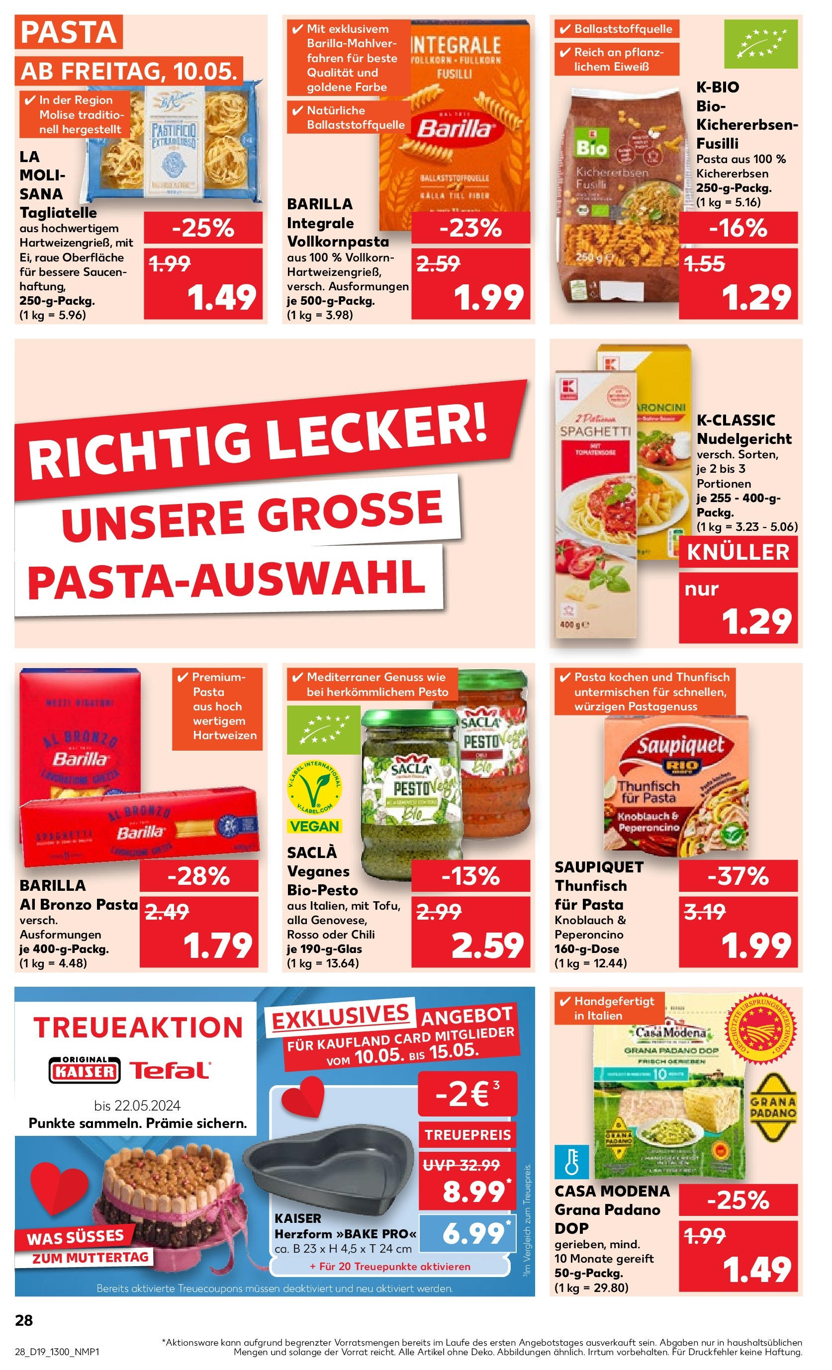 Kaufland - Nordrhein - Westfalen (ab 10.05.2024) » Angebote Online zum Blättern | Seite: 28 | Produkte: Barilla, Knoblauch, Chili, Pasta