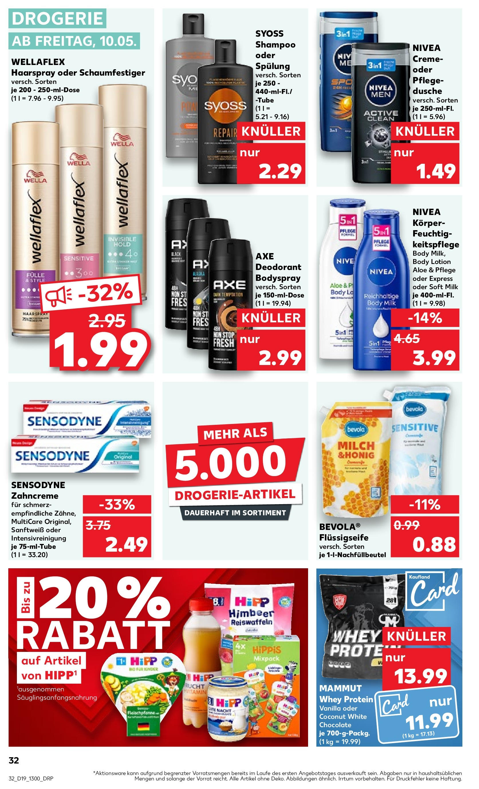 Kaufland - Nordrhein - Westfalen (ab 10.05.2024) » Angebote Online zum Blättern | Seite: 32 | Produkte: Milch, Dusche, Spülung, Body Lotion