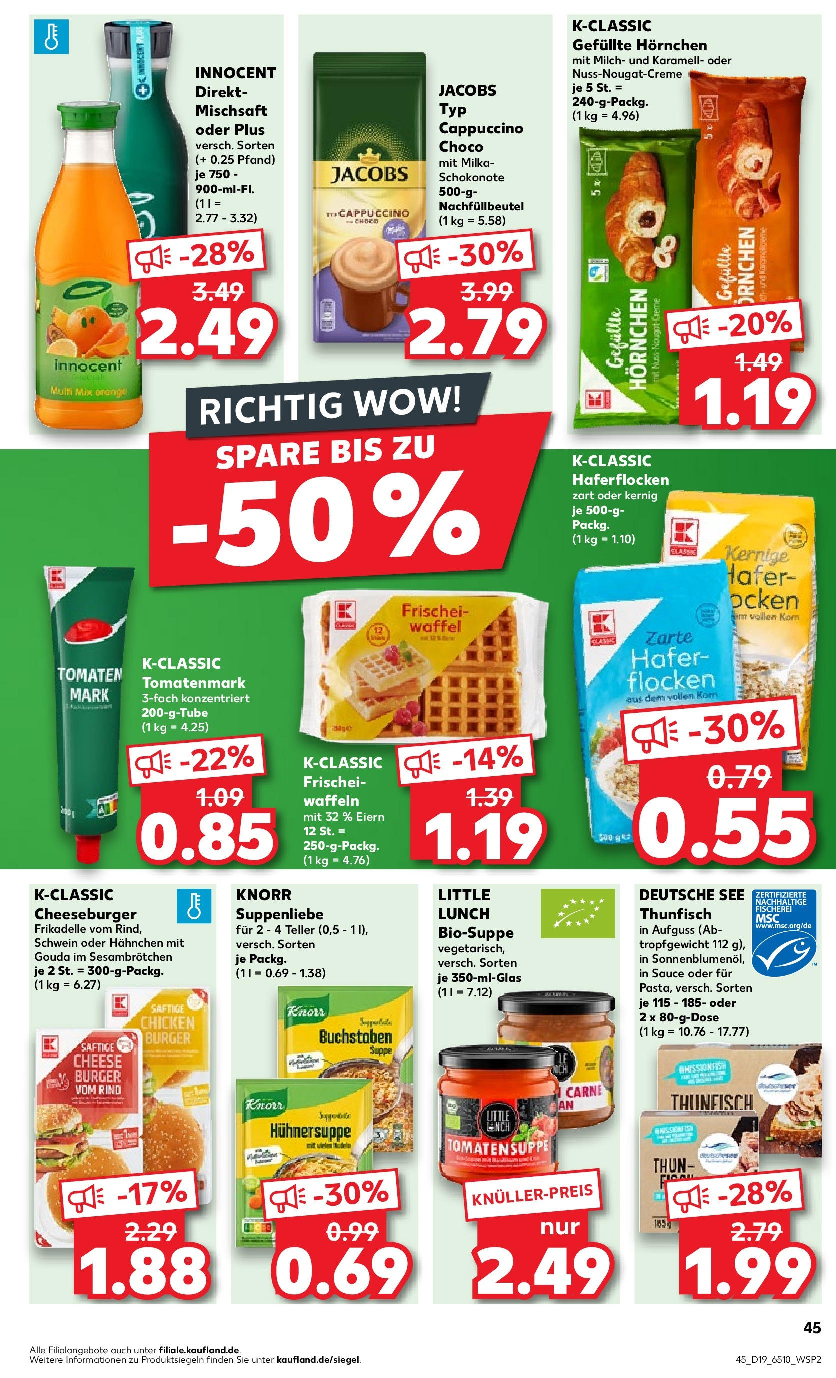 Kaufland - Nordrhein - Westfalen (ab 10.05.2024) » Angebote Online zum Blättern | Seite: 45 | Produkte: Gouda, Burger, Tomaten, Flocken