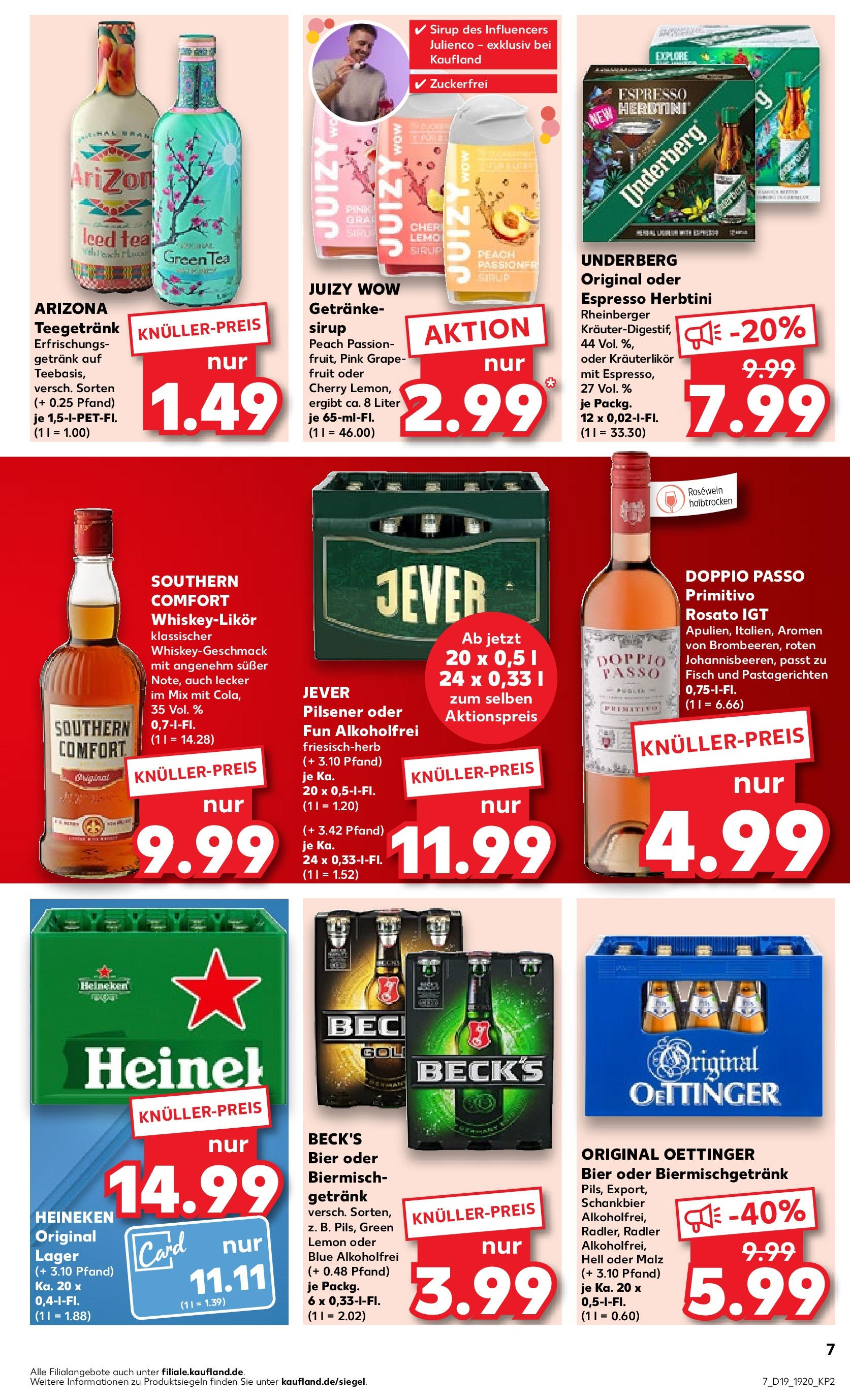 Kaufland - Rheinland-Pfalz (ab 10.05.2024) » Angebote Online zum Blättern | Seite: 7 | Produkte: Bier, Rosewein, Sirup, Fisch