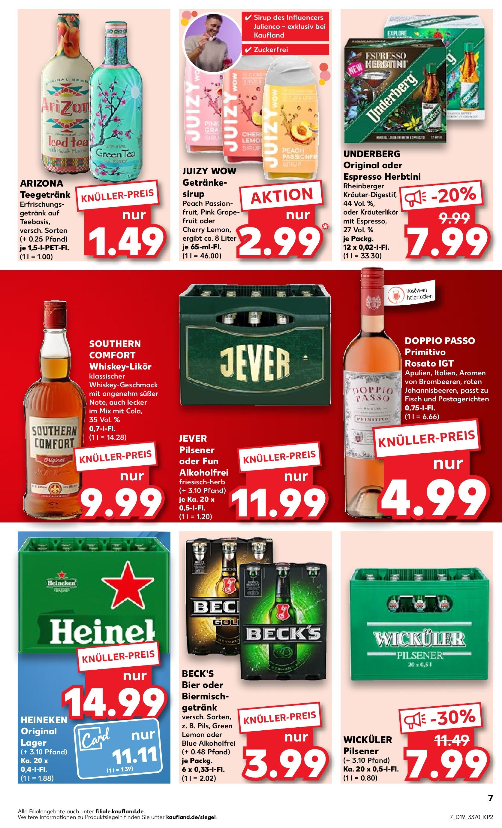 Kaufland - Thüringen (ab 10.05.2024) » Angebote Online zum Blättern | Seite: 7 | Produkte: Bier, Rosewein, Sirup, Fisch