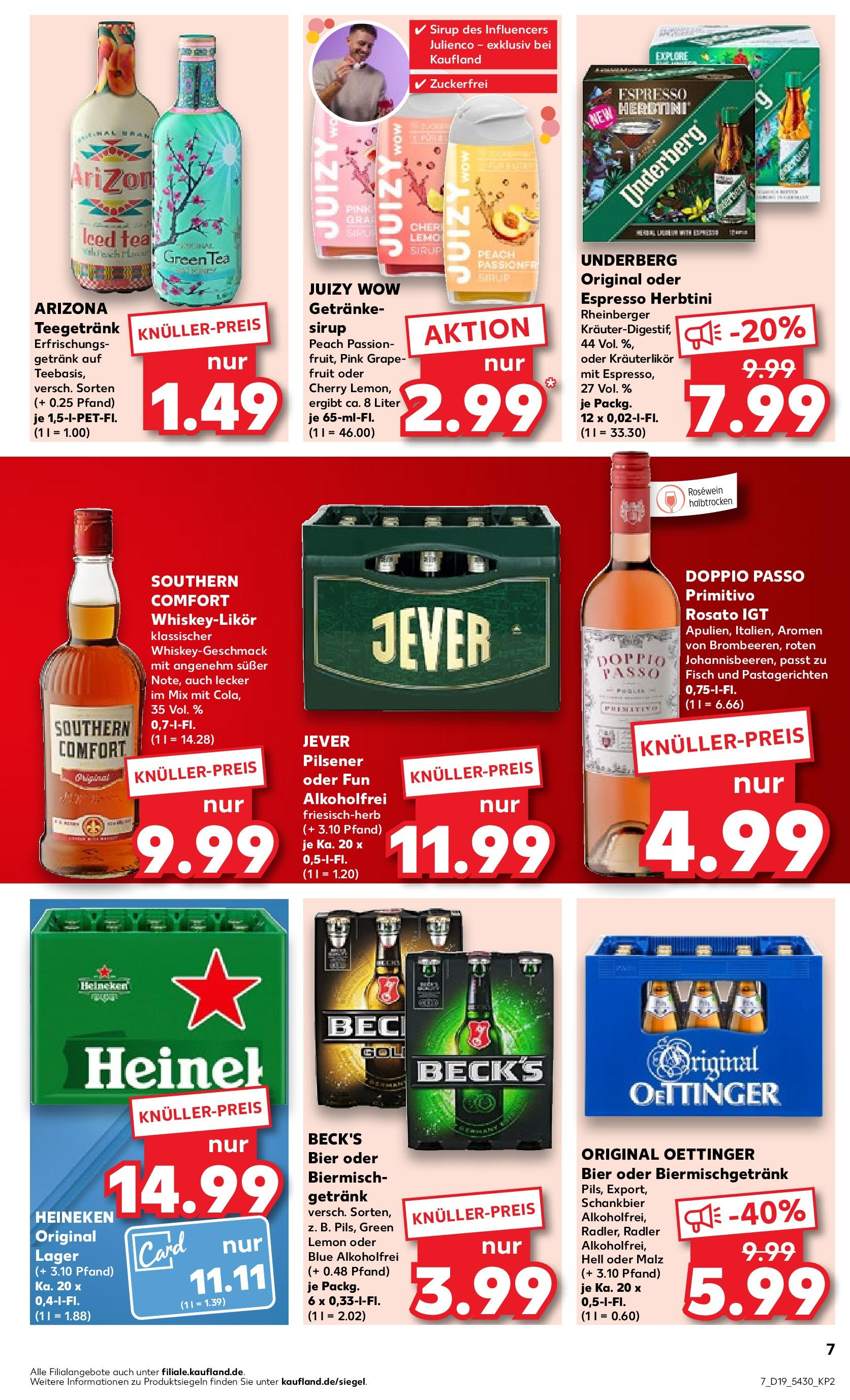 Kaufland - Bayern (ab 10.05.2024) » Angebote Online zum Blättern | Seite: 7 | Produkte: Bier, Rosewein, Sirup, Fisch