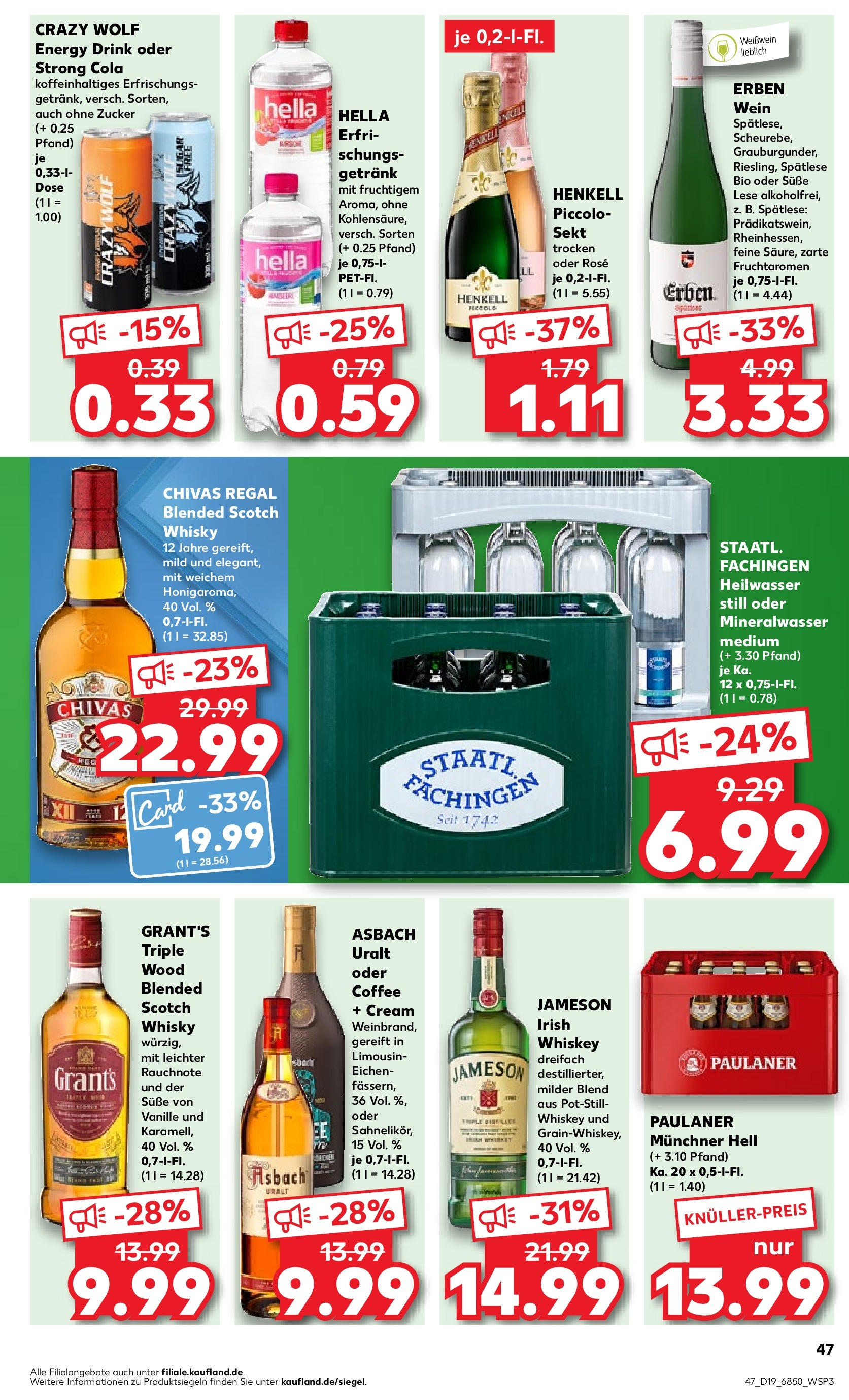 Kaufland - Bayern (ab 10.05.2024) » Angebote Online zum Blättern | Seite: 47 | Produkte: Weißwein, Regal, Sekt, Mineralwasser