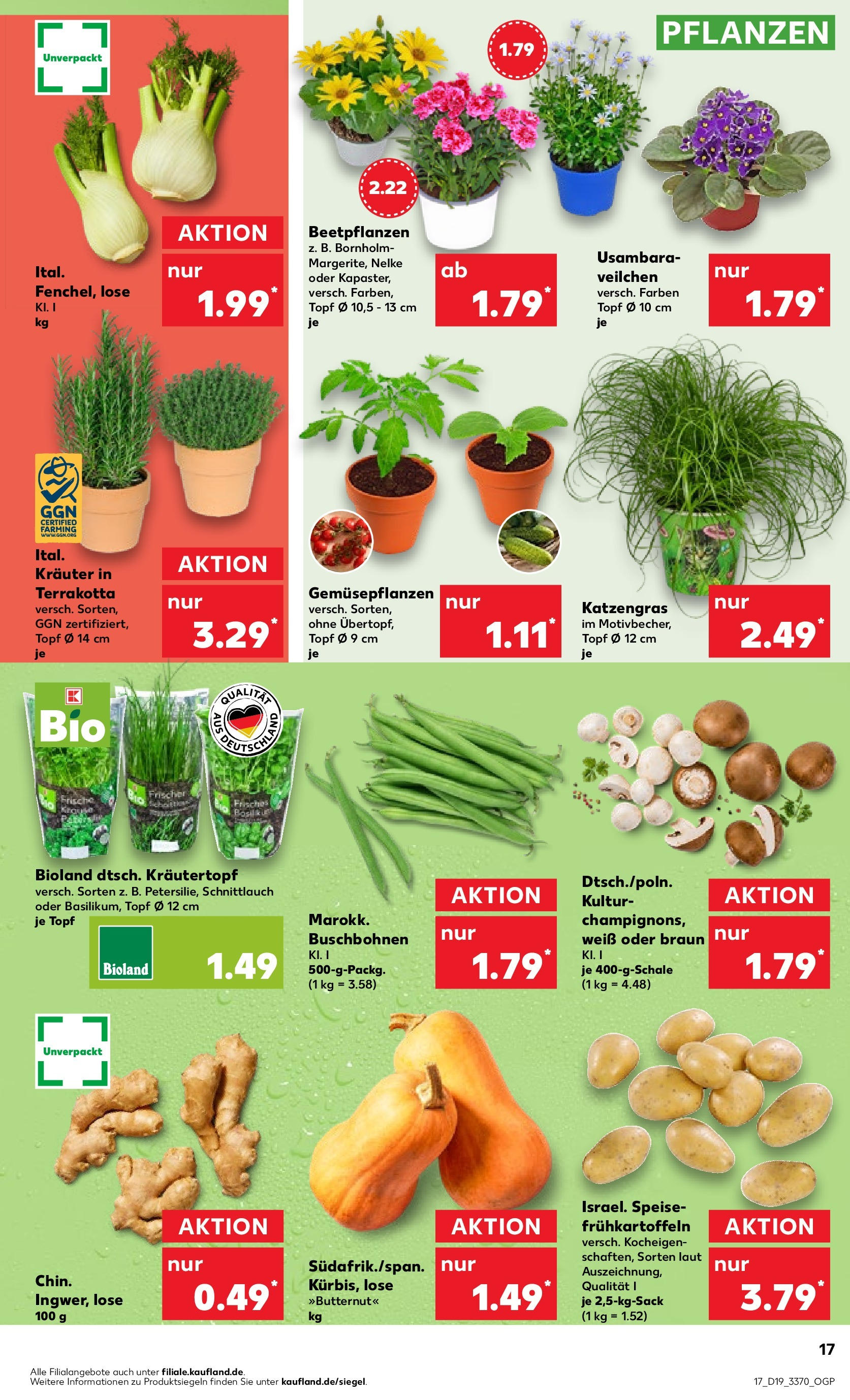 Kaufland - Thüringen (ab 10.05.2024) » Angebote Online zum Blättern | Seite: 17 | Produkte: Rucola, Gemüse, Zucker, Erbsen