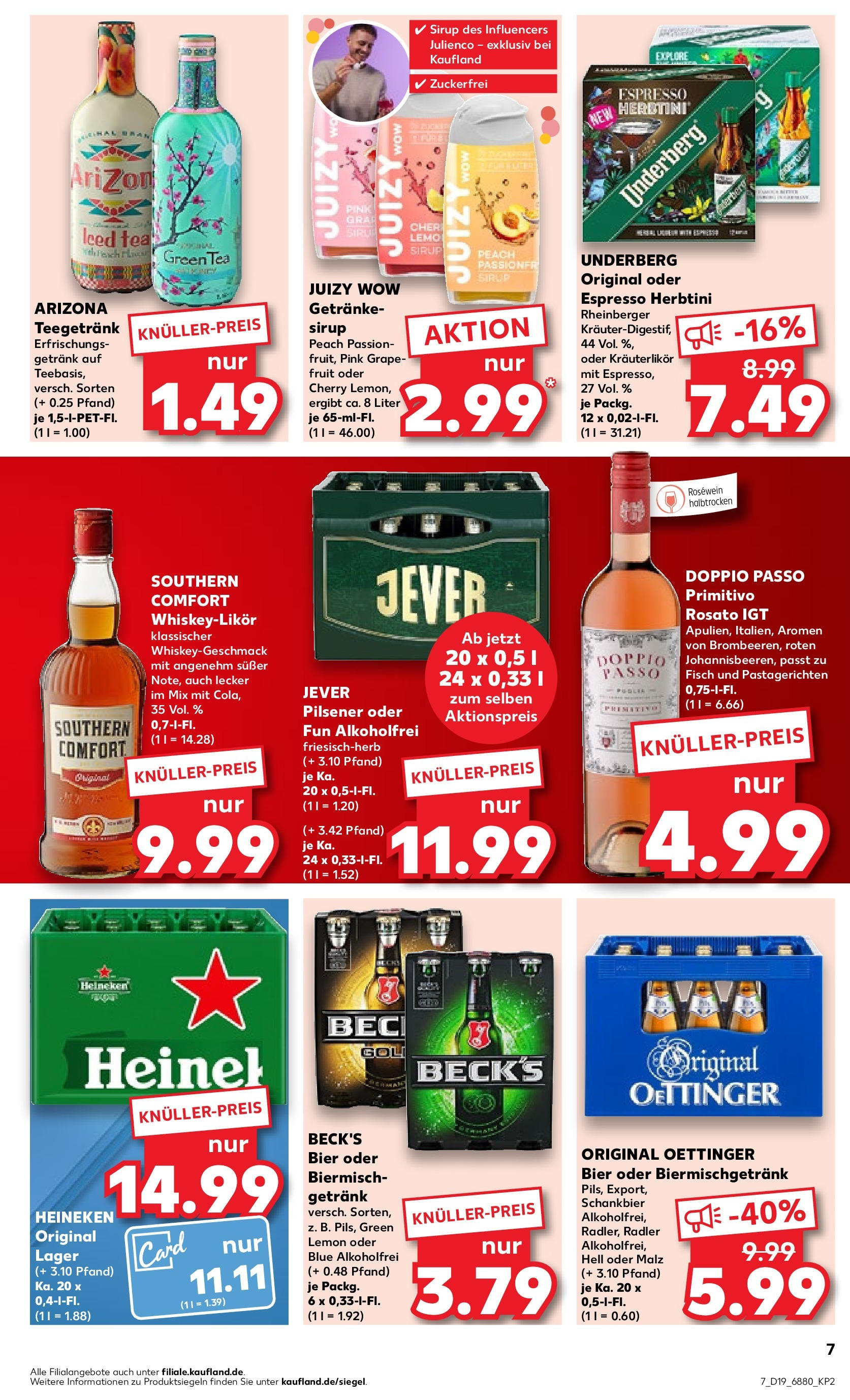 Kaufland - Saarland (ab 10.05.2024) » Angebote Online zum Blättern | Seite: 7 | Produkte: Bier, Rosewein, Sirup, Fisch