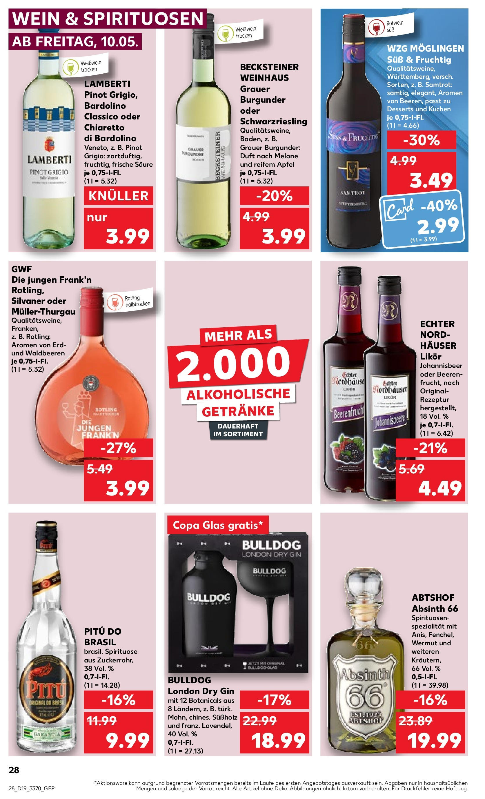 Kaufland - Berlin (ab 10.05.2024) » Angebote Online zum Blättern | Seite: 28 | Produkte: Weißwein, Äpfel, Melone, Gin