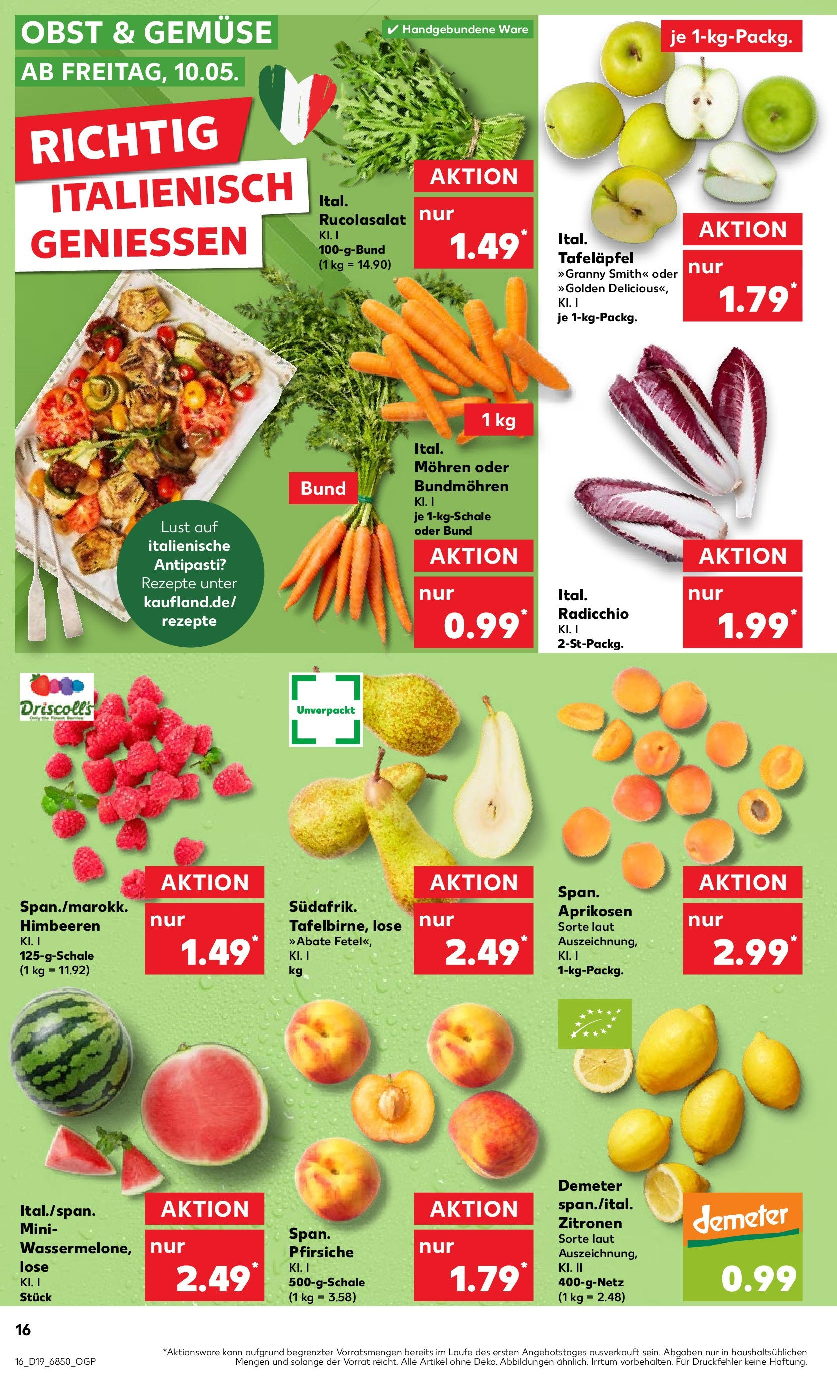 Kaufland - Bayern (ab 10.05.2024) » Angebote Online zum Blättern | Seite: 16 | Produkte: Gemüse, Obst