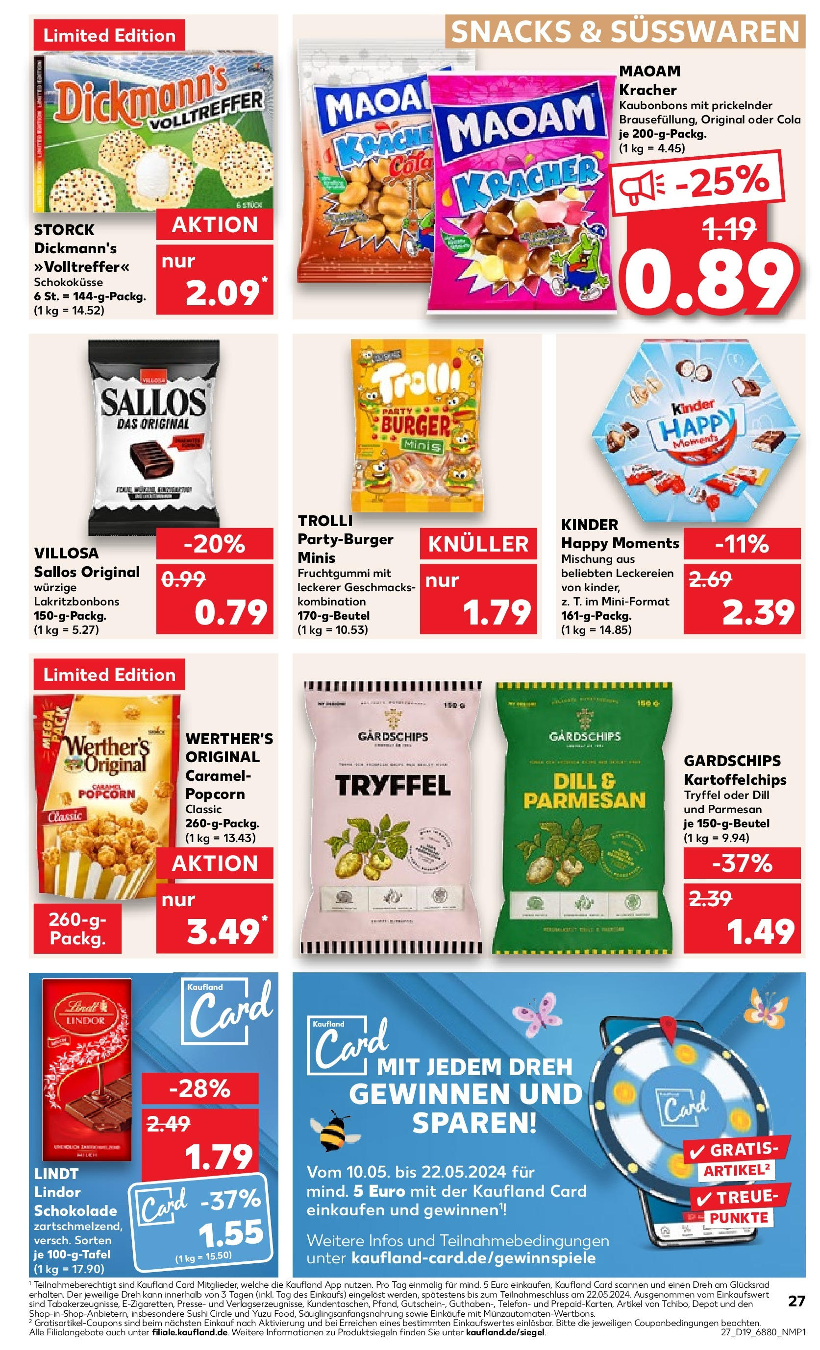 Kaufland - Saarland (ab 10.05.2024) » Angebote Online zum Blättern | Seite: 27 | Produkte: Presse, Schokolade, Burger, Telefon