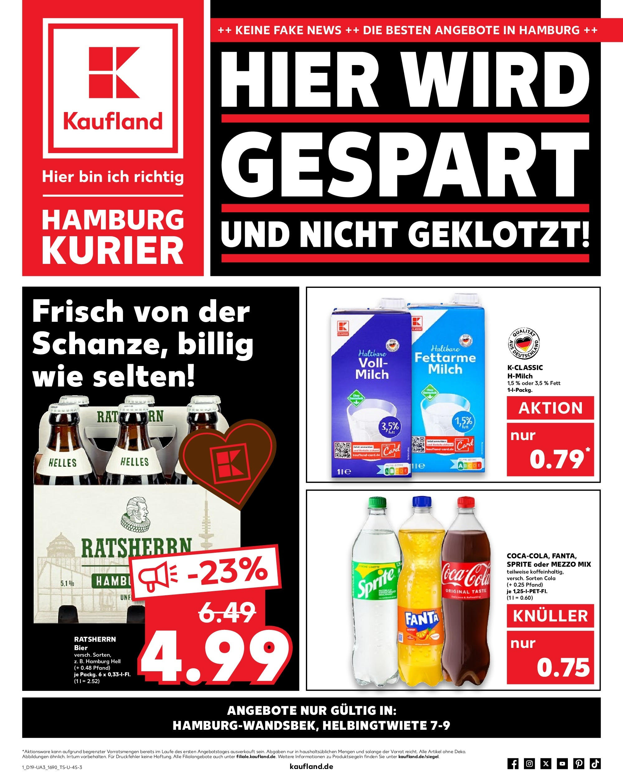 Kaufland - Hamburg (ab 10.05.2024) » Angebote Online zum Blättern | Seite: 1 | Produkte: Sekt, Chips