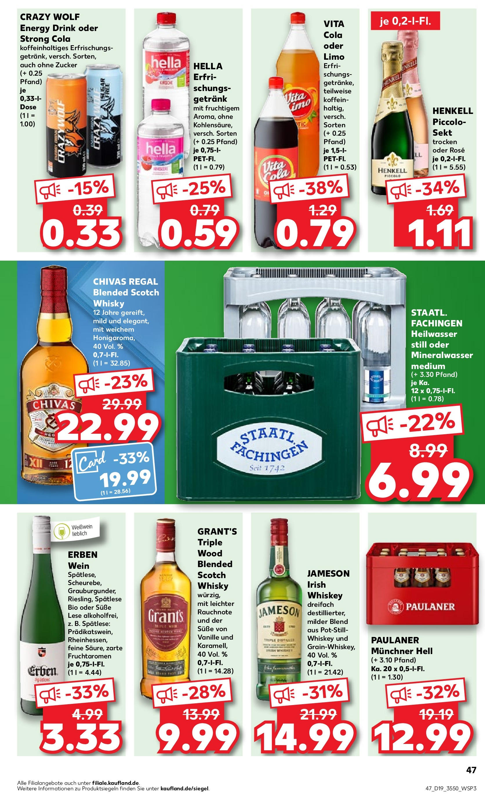 Kaufland - Berlin (ab 10.05.2024) » Angebote Online zum Blättern | Seite: 47 | Produkte: Weißwein, Sekt, Mineralwasser, Zucker