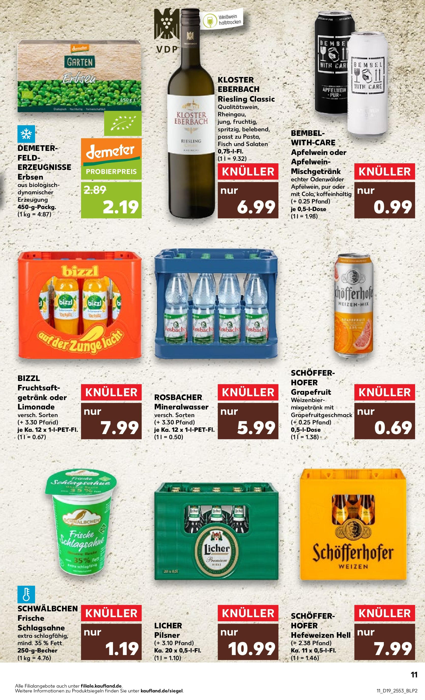 Kaufland - Hessen (ab 10.05.2024) » Angebote Online zum Blättern | Seite: 11 | Produkte: Burger, Fruchtjoghurt, Mineralwasser, Waffeln