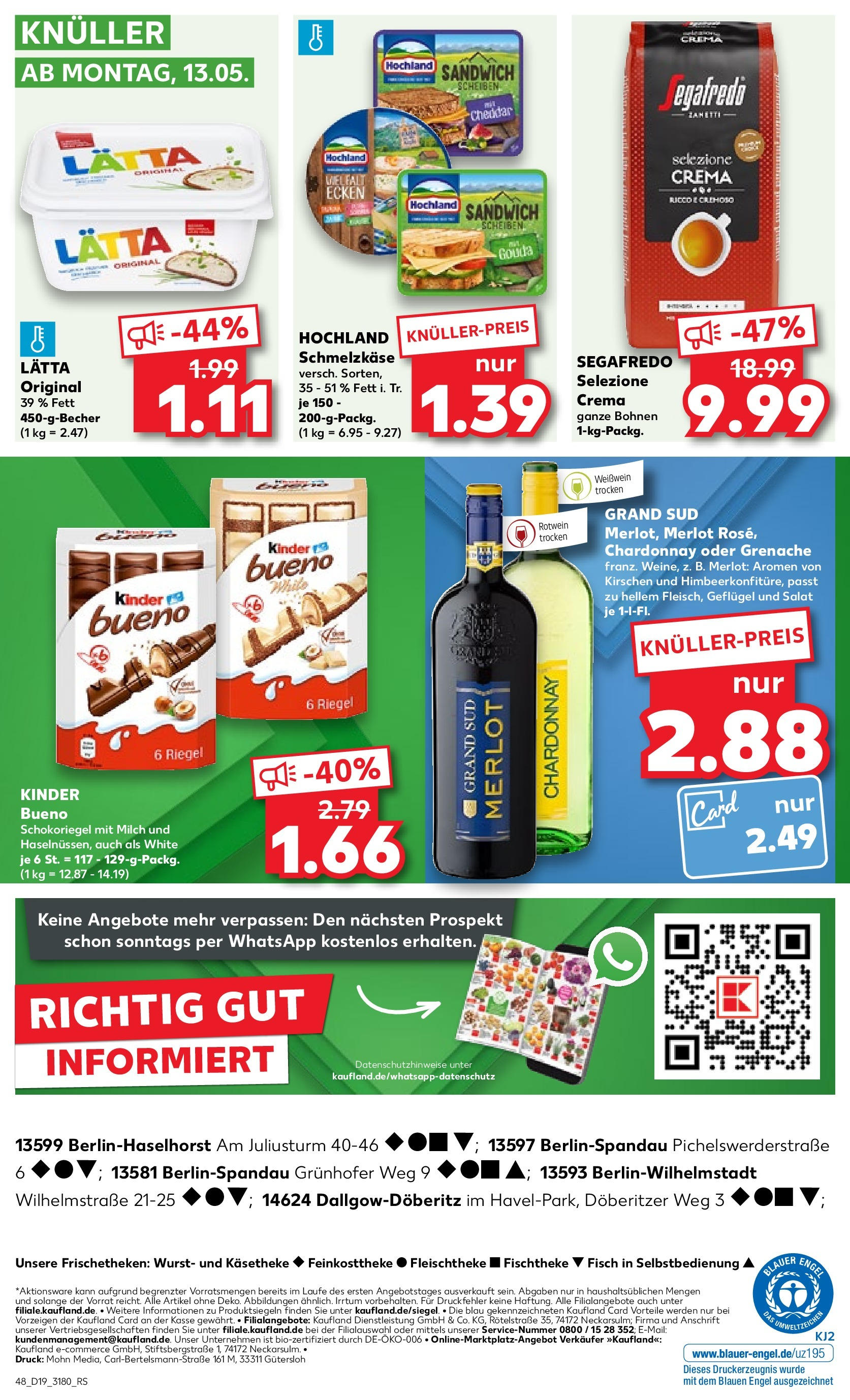 Kaufland Prospekt 	 (ab 10.05.2024) » Angebote Online zum Blättern | Seite: 48 | Produkte: Weißwein, Rotwein, Kirschen, Wurst