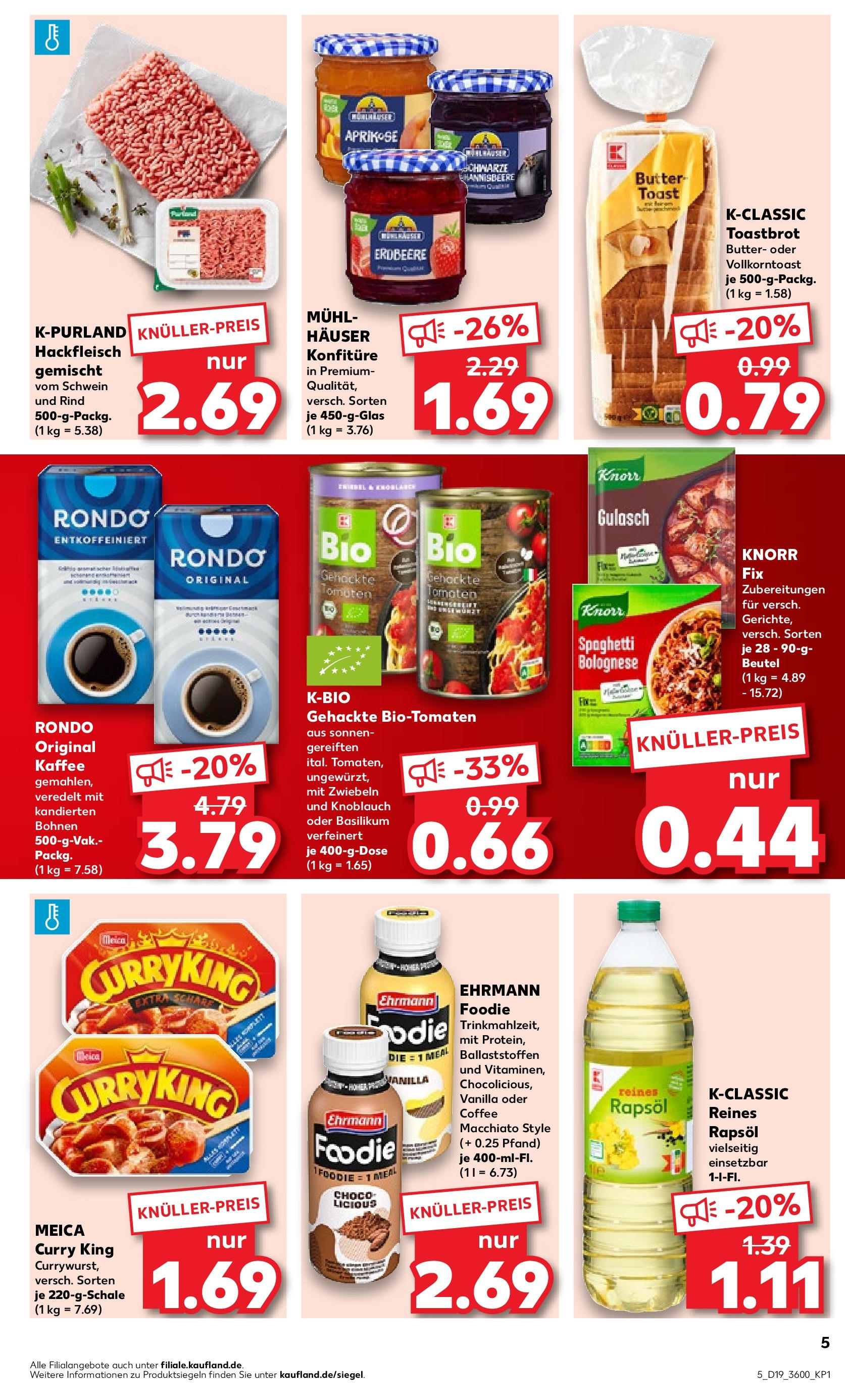 Kaufland Prospekt 	 (ab 10.05.2024) » Angebote Online zum Blättern | Seite: 5 | Produkte: Kaffee, Rapsöl, Toastbrot, Knoblauch