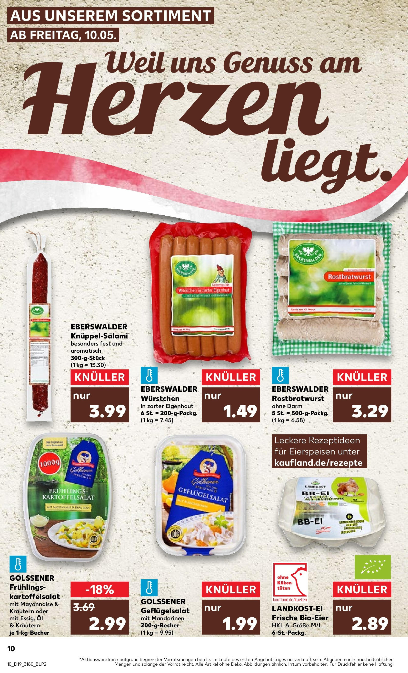 Kaufland Prospekt 	 (ab 10.05.2024) » Angebote Online zum Blättern | Seite: 10 | Produkte: Quark, Butter, Rapsöl