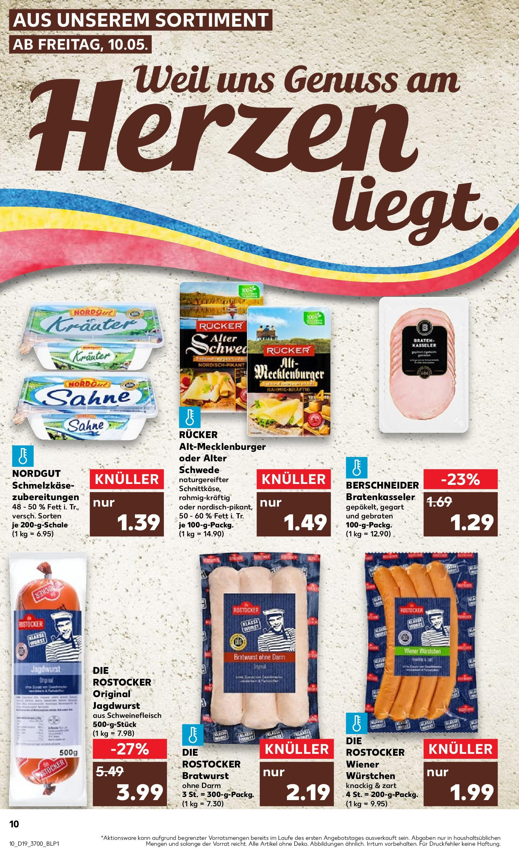 Kaufland - Mecklenburg-Vorpommern (ab 10.05.2024) » Angebote Online zum Blättern | Seite: 10 | Produkte: Schweinefleisch, Sahne