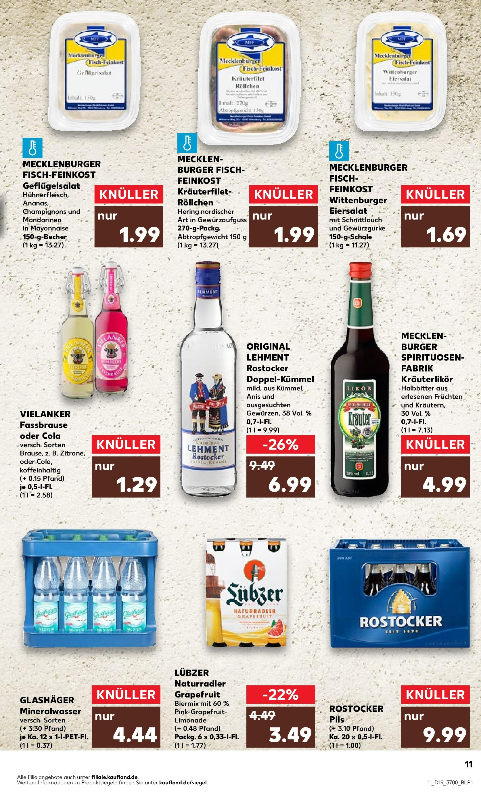 Kaufland - Mecklenburg-Vorpommern (ab 10.05.2024) » Angebote Online zum Blättern | Seite: 11 | Produkte: Likör, Pils, Mineralwasser, Grapefruit