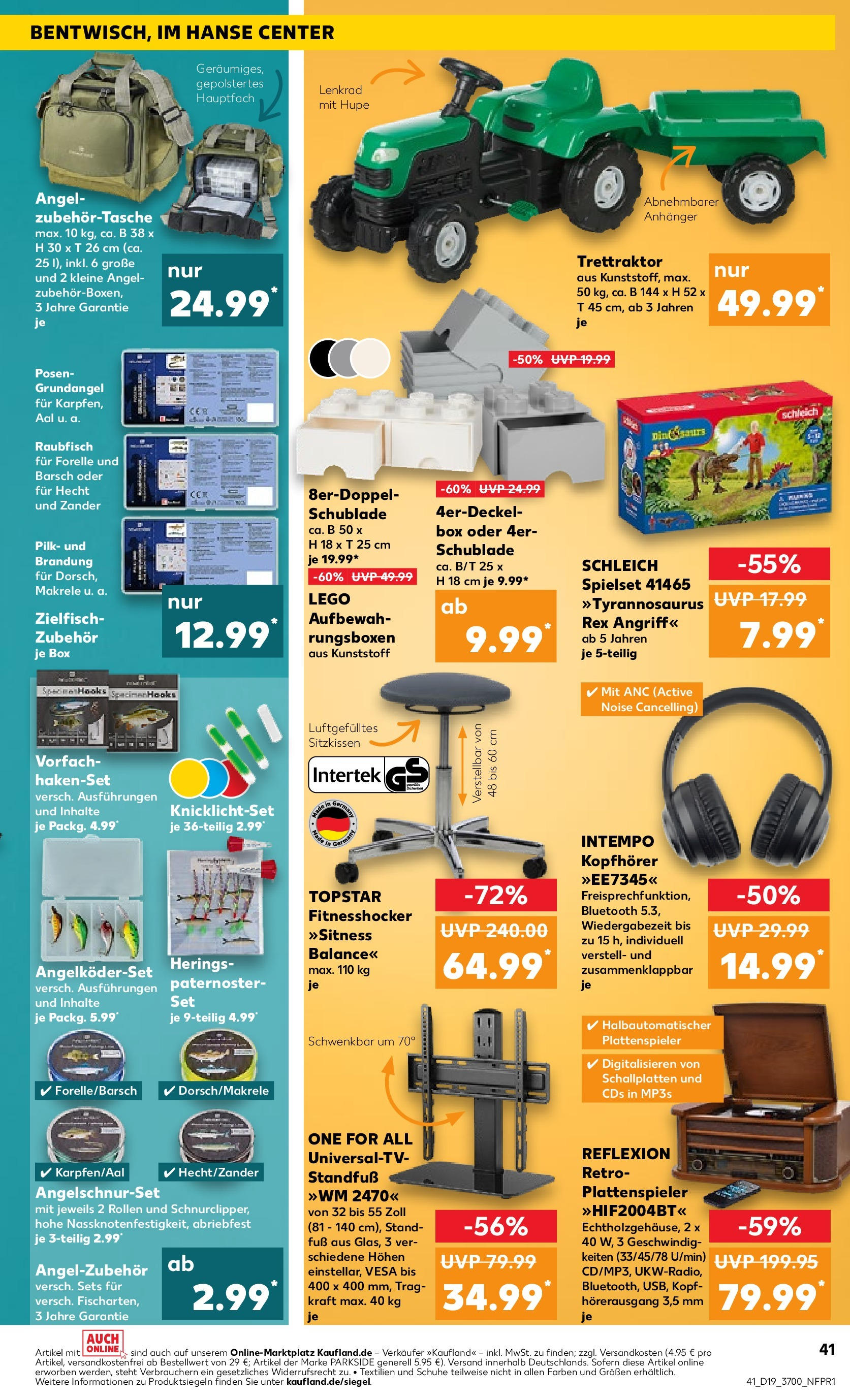 Kaufland - Mecklenburg-Vorpommern (ab 10.05.2024) » Angebote Online zum Blättern | Seite: 41 | Produkte: Plattenspieler, Box, Kopfhörer