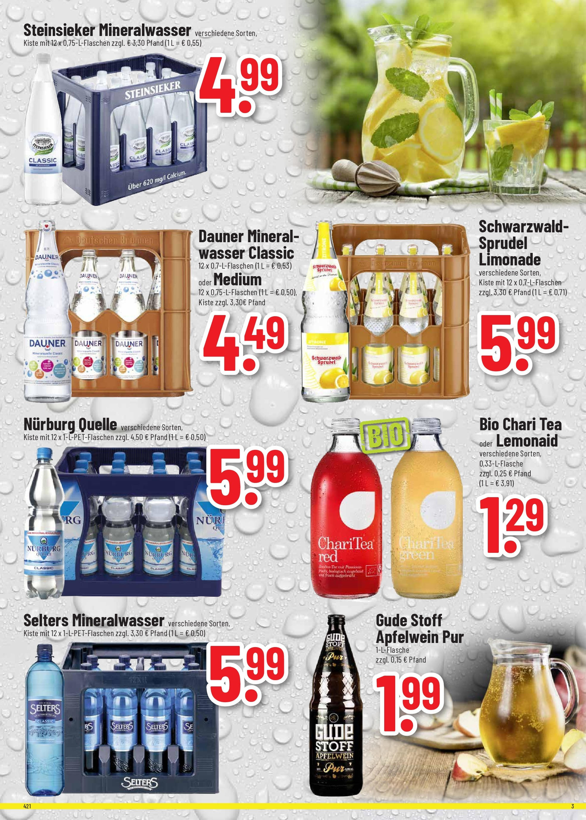 OFFERS - trinkgut: Wochenangebote (ab 05.05.2024) zum Blättern | Seite: 3 | Produkte: Mineralwasser, Wasser, Zitrone, Tee
