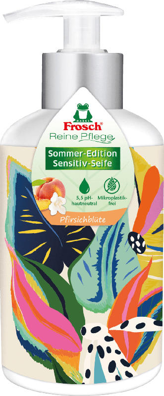 Frosch Flüssigseife sensitiv, reine Pflege Sommer-Edition