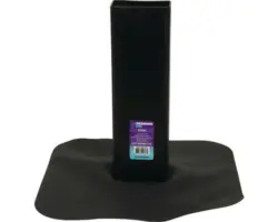 PREMIUMFOL® EPDM Dachablauf/Regenabfluss 90° für Flachdach rechteckig schwarz 60 x 100 mm