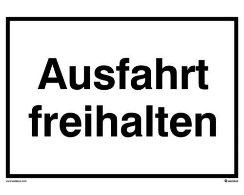 Hinweisschild "Ausfahrt freihalten" 297x210 mm, Kunststoff