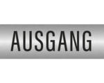 Hornbach Hinweisschild "Ausgang" 240x80 mm, Edelstahl