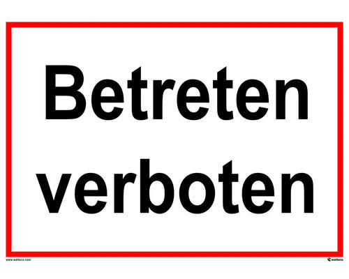 Warnschild "Betreten verboten" 297x210 mm, Kunststoff