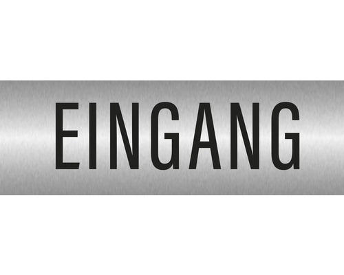 Hinweisschild "Eingang" 240x80 mm, Edelstahl