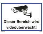 Hornbach Hinweisschild "Dieser Bereich wird videoüberwacht!" 210x297 mm, Kunststoff