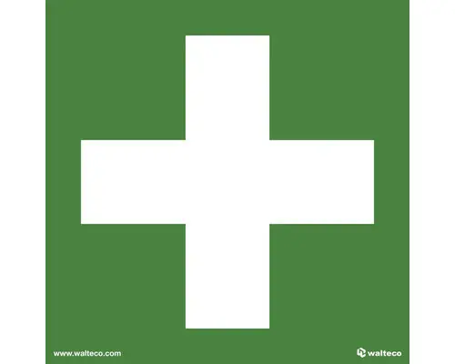 Hinweisschild "Erste-Hilfe-Kasten" 150x150 mm, Kunststoff