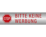 Hornbach Hinweisschild "Bitte Keine Werbung" 150x40 mm, Edelstahl