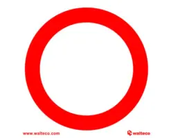 Hinweisschild "Kein Eintrag" 92x92 mm, zum Kleben