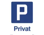 Hornbach Warnschild "Privat Parken" 210x297 mm, Kunststoff