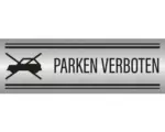 Hornbach Warnschild "Parken verboten" 240x80 mm, Edelstahl