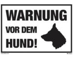 Hornbach Warnschild "Warnung vor dem Hund" 48x210 mm, Kunststoff