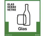 Hornbach Hinweisschild "Recycling Glas" 150x150 mm, zum Kleben