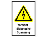 Hornbach Warnschild "Vorsicht! Elektrische Spannung" 52x74 mm, zum Kleben