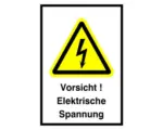 Hornbach Warnschild "Vorsicht! Elektrische Spannung" 52x74 mm, zum Kleben