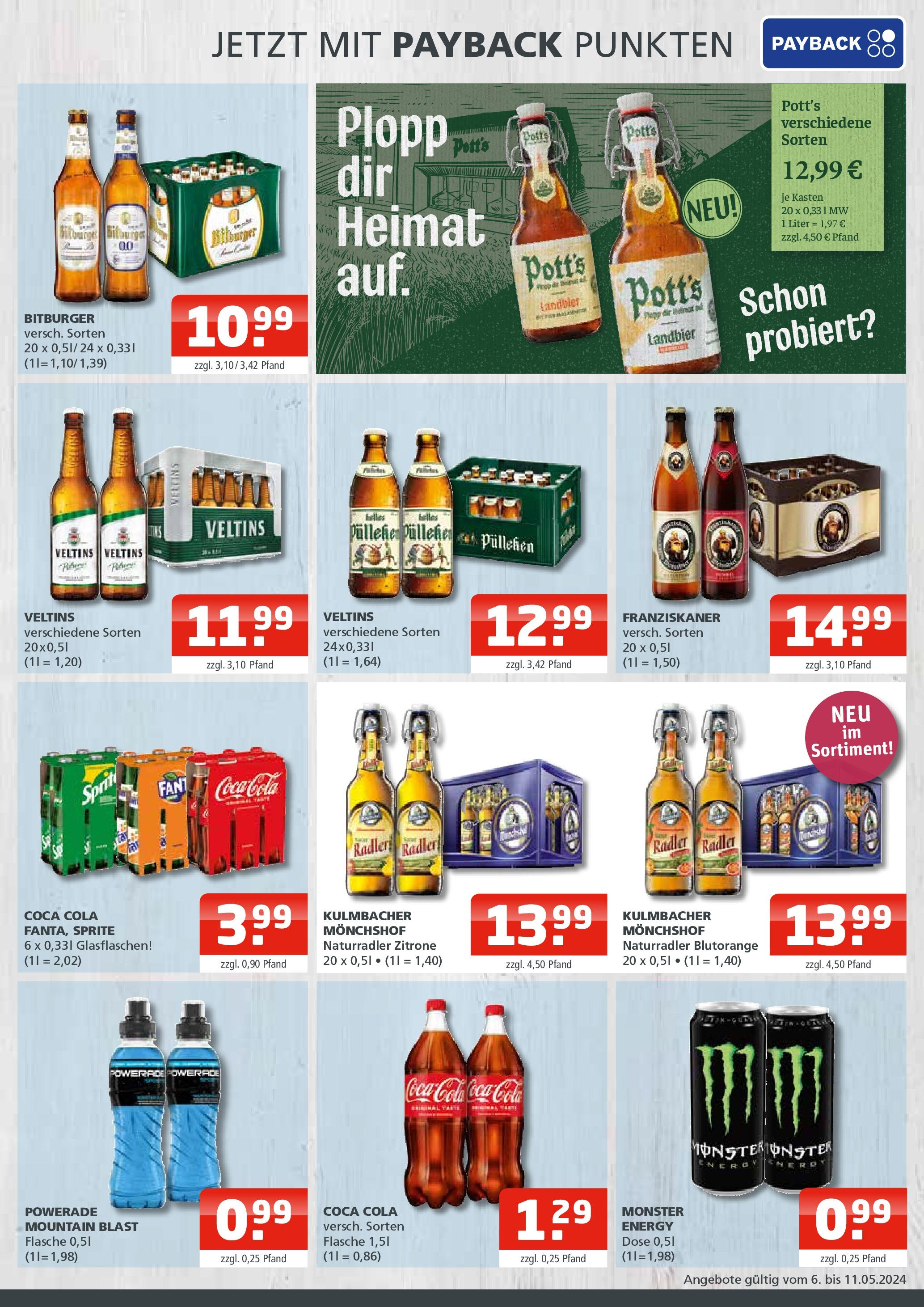 OFFERS - Getränke Oase: Wochenangebote! (ab 05.05.2024) zum Blättern | Seite: 3 | Produkte: Bier, Weißbier, Sekt