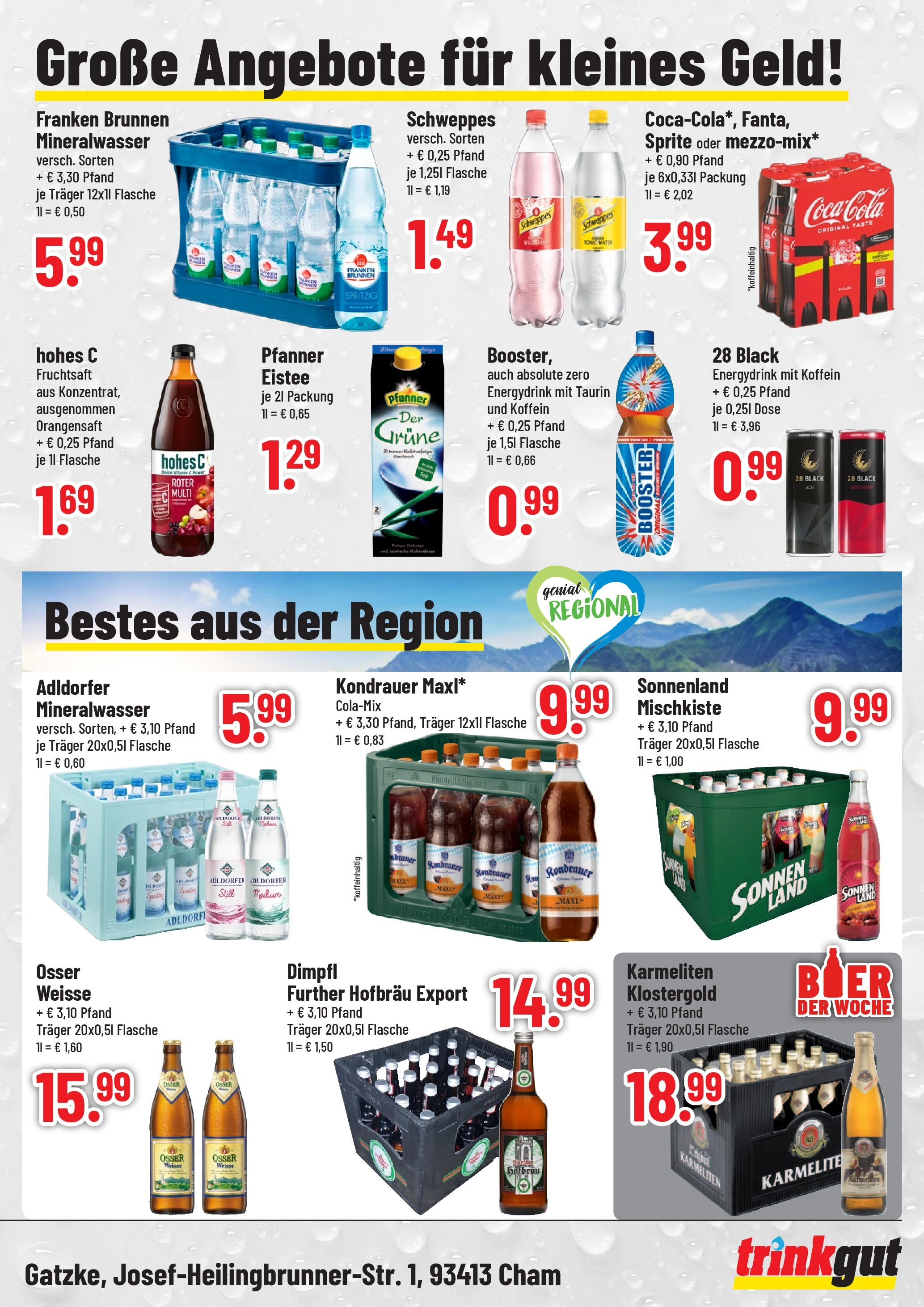 OFFERS - trinkgut: Wochenangebote (ab 05.05.2024) zum Blättern | Seite: 4 | Produkte: Coca cola, Sprite, Orangensaft, Mineralwasser