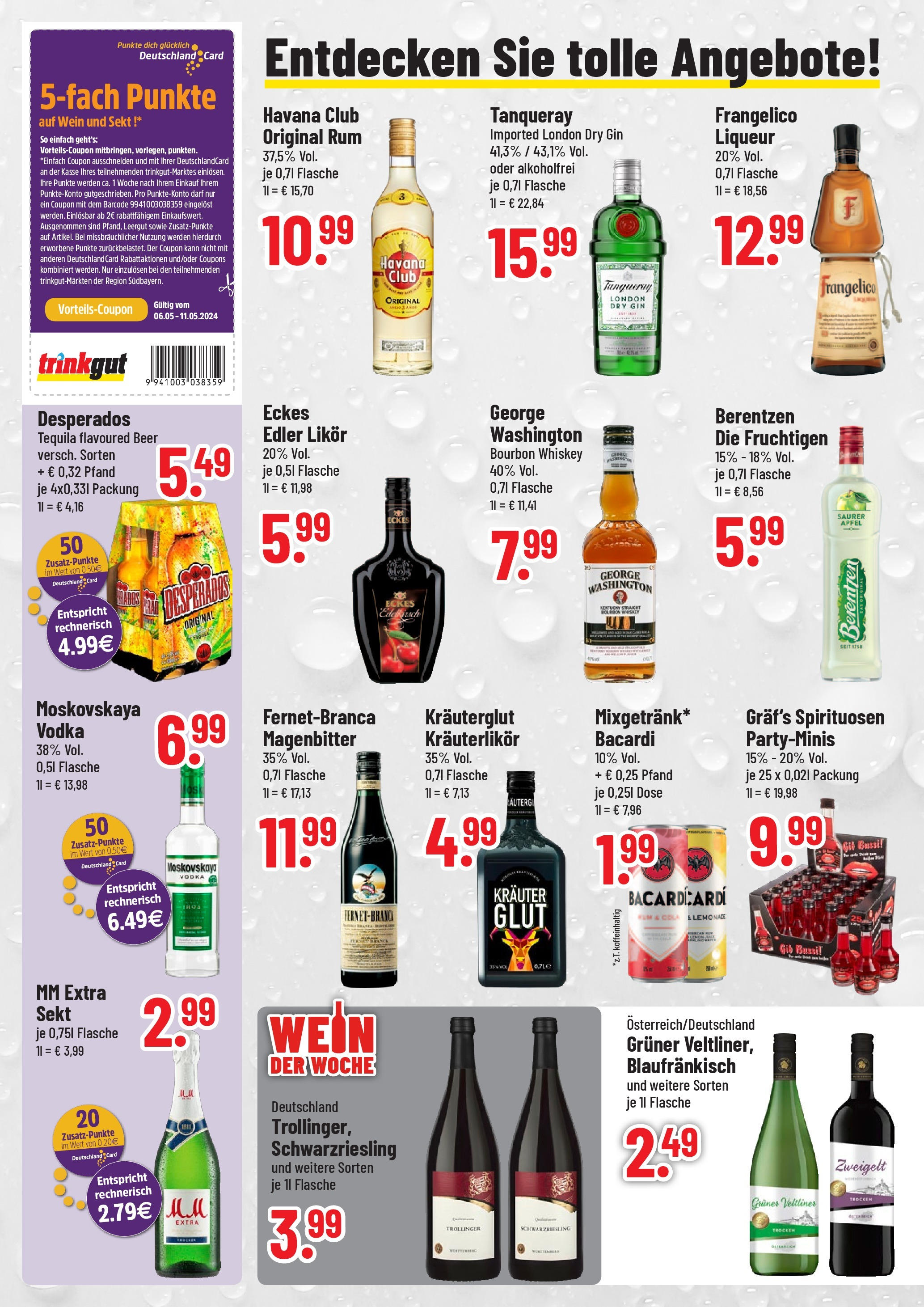 OFFERS - trinkgut: Wochenangebote (ab 05.05.2024) zum Blättern | Seite: 2 | Produkte: Äpfel, Wein, Bourbon, Gin