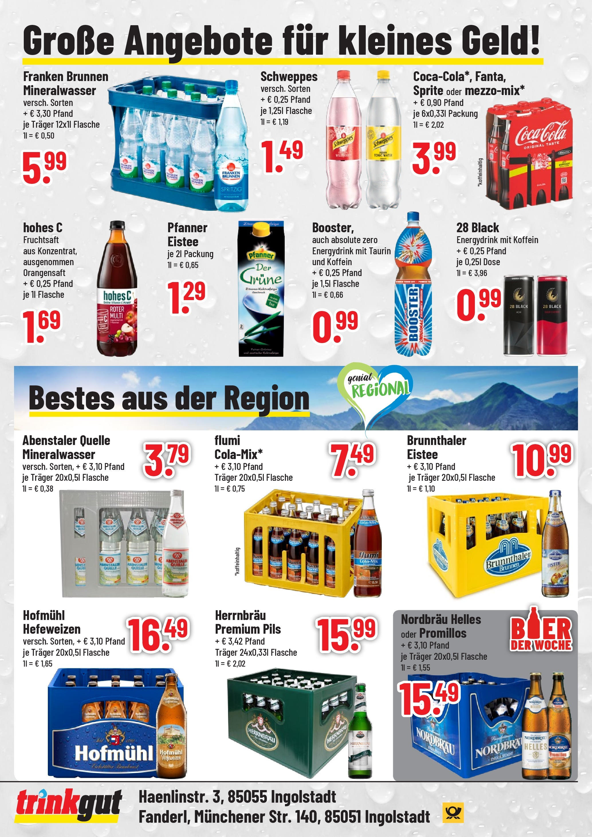 OFFERS - trinkgut: Wochenangebote (ab 05.05.2024) zum Blättern | Seite: 4 | Produkte: Sprite, Pils, Orangensaft, Mineralwasser