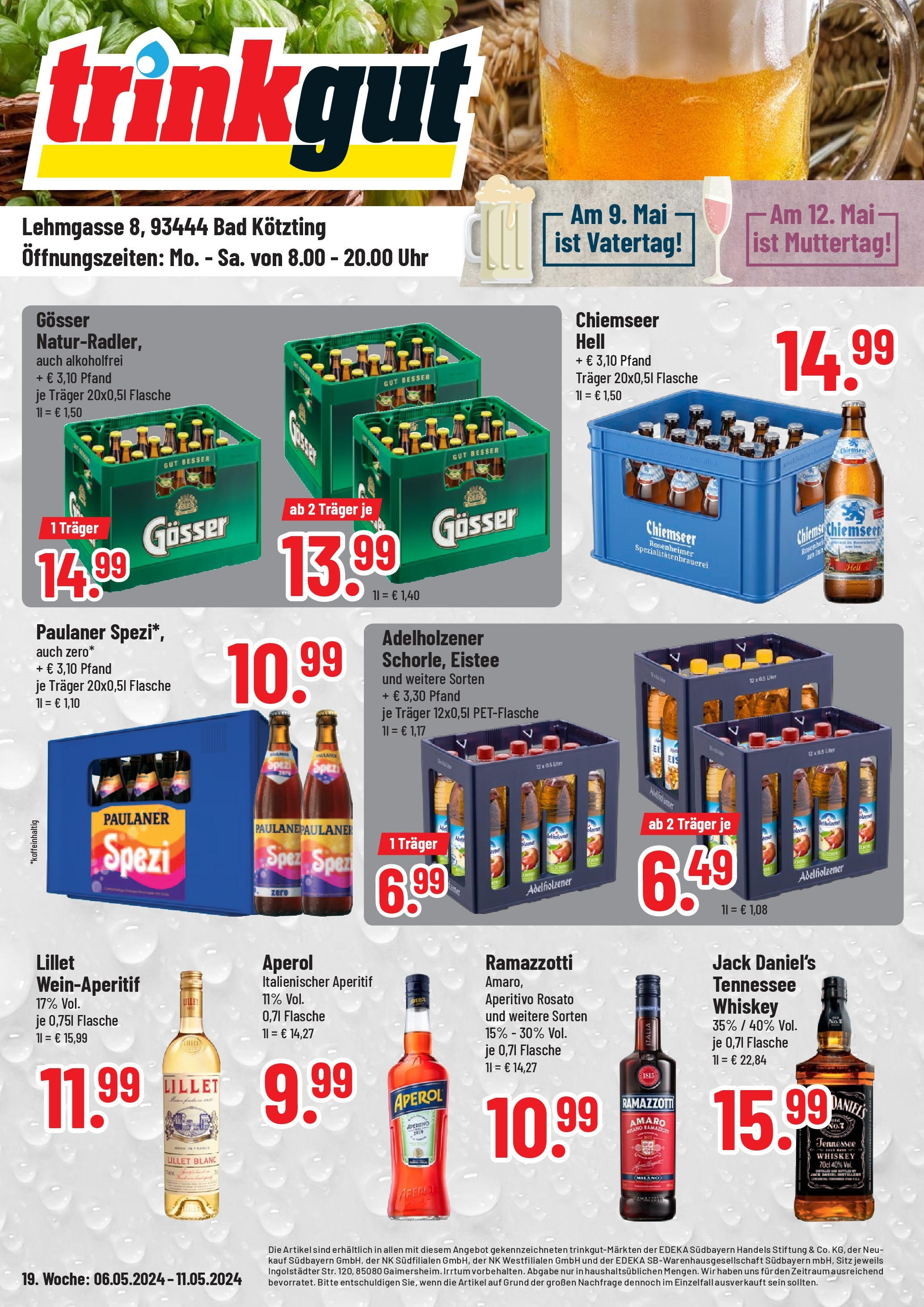 OFFERS - trinkgut: Wochenangebote (ab 05.05.2024) zum Blättern | Seite: 1 | Produkte: Bad, Whiskey, Uhr